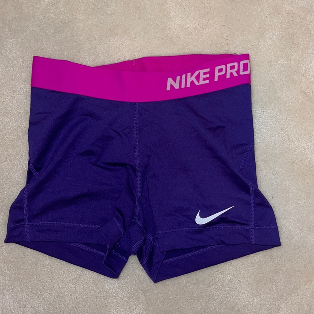 purple nike pros